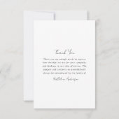 フローラ写真記念悔やみや弔慰葬儀 サンキューカード (裏面)