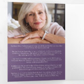 フローラ写真6ページのメモリアル・オーダー 三つ折り招待状 (内部最初)