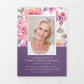 フローラ写真6ページのメモリアル・オーダー 三つ折り招待状 (カバー)