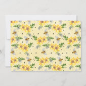 フローラ写真So Sweet To Bee One Birthday 招待状 (裏面)