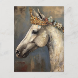 フローラ冠を持つ灰色の馬 ポストカード