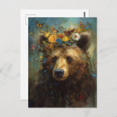 フローラ冠を被る ポストカード (正面/裏面)