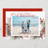 フローラ冬のメリークリスマス シーズンカード (正面/裏面)