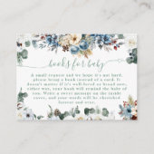 フローラ冬テディベアセージ緑の本のためのベビー エンクロージャーカード (正面)