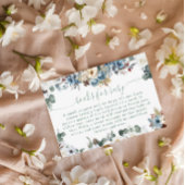 フローラ冬テディベアセージ緑の本のためのベビー エンクロージャーカード