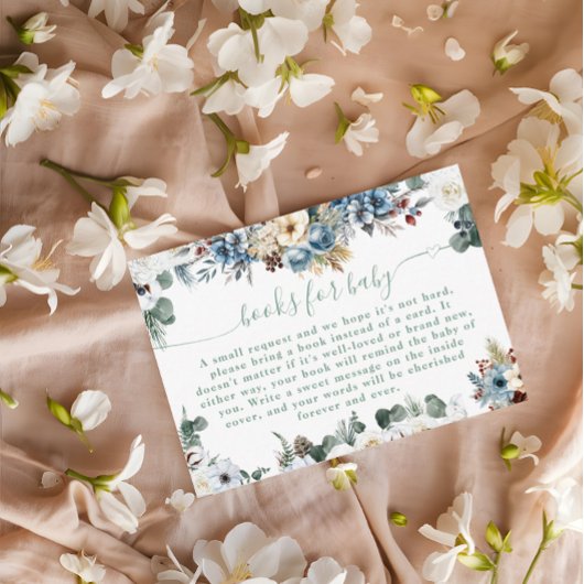 フローラ冬テディベアセージ緑の本のためのベビー エンクロージャーカード