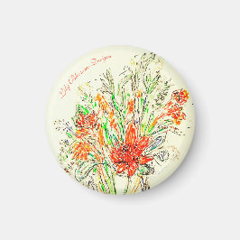 フローラ冷蔵庫用マグネット、ザズル。 マグネット