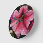 フローラ出力 ラウンド壁時計 (傾斜)