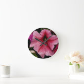 フローラ出力 ラウンド壁時計 (ホーム)