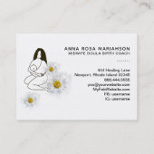 *～*フローラ出産助産師ドゥーラ誕生妊娠 名刺 (裏面)