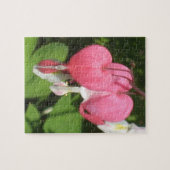 フローラ出血ハート写真パズルとギフトボックス ジグソーパズル (横)