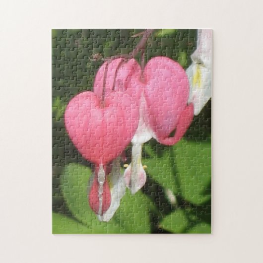 フローラ出血ハート写真パズル&ギフトボックス ジグソーパズル (縦)