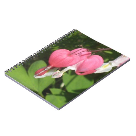 フローラ出血ハート – フォトノートブック80ページ ノートブック (左側)