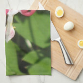 フローラ出血ハート – 耐久性キッチンティータオル キッチンタオル (四つ折り)