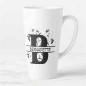 フローラ分カスタマイズ割アルファベットモノグラムB カフェラテマグ (右)