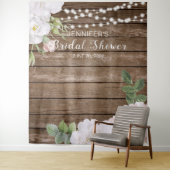 フローラ列の素朴ライトブライダルシャワーの背景 タペストリー (インサイチュ)