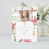 フローラ初の聖体拝領写真 出欠カード (スタンド正面)