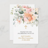 フローラ初の聖餐会 エンクロージャーカード (正面/裏面)