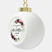 フローラ初めてのクリスマス夫妻 セラミックボールオーナメント (右)