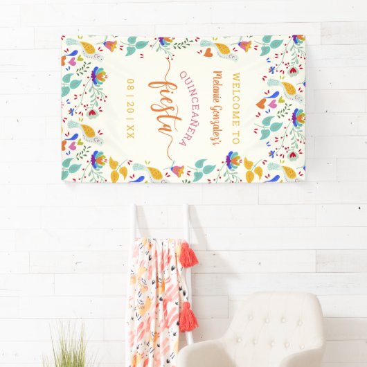 フローラ刺しゅうウェルカムキンセアニラフィエスタ 横断幕 (インサイチュ)