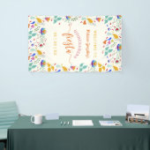 フローラ刺しゅうウェルカムキンセアニラフィエスタ 横断幕 (トレードショー)