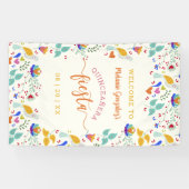 フローラ刺しゅうウェルカムキンセアニラフィエスタ 横断幕 (横)