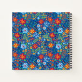 フローラ刺しゅう模様 ノートブック (裏面)