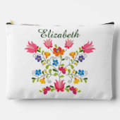 フローラ刺パーソナライズされた刺トートバッグ アクセサリーポーチ (正面)
