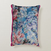 フローラ刺繍模様カラフル花 アクセントクッション (裏面(縦))