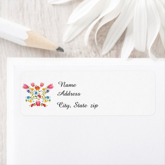 フローラ刺繍 ラベル (インサイチュ)