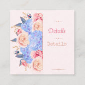 フローラ前面/背面名刺 スクエア名刺 (裏面)