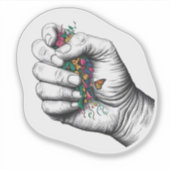 フローラ力 シール (正面)