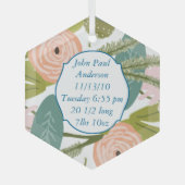 フローラ動物 ガラスオーナメント (正面)