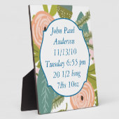 フローラ動物 フォトプラーク (側面)