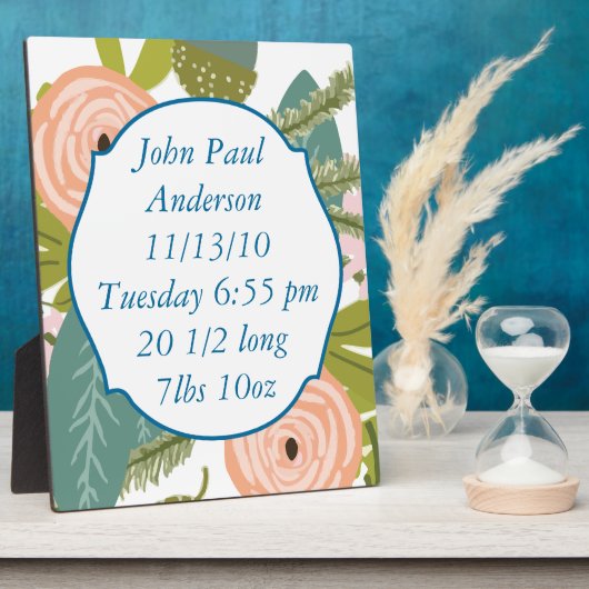 フローラ動物 フォトプラーク (側面)