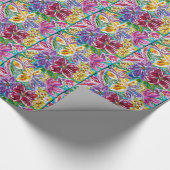 フローラ包装ブライダル紙 ラッピングペーパー (角)