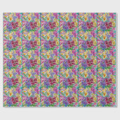 フローラ包装ブライダル紙 ラッピングペーパー (フラット)