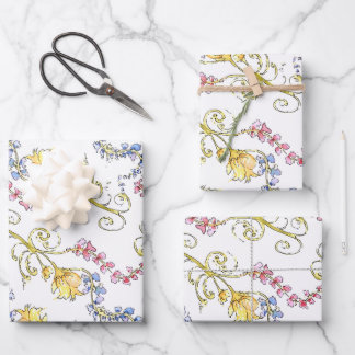 フローラ包装紙 ラッピングペーパーシート