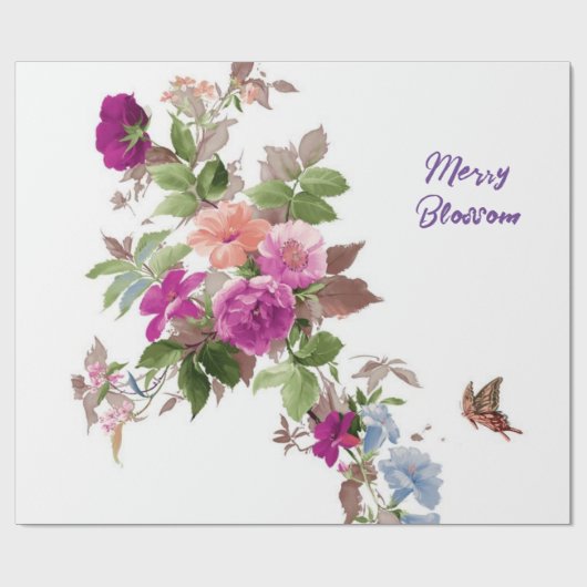 フローラ包装紙 ラッピングペーパー (フラット)