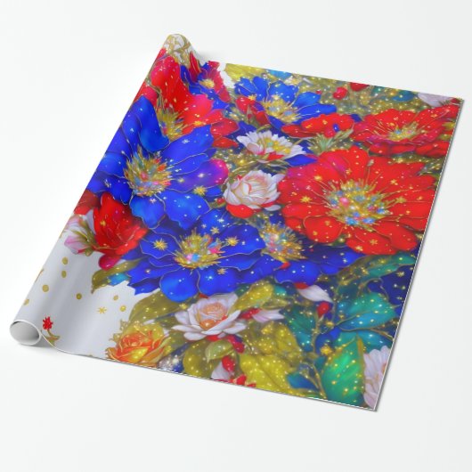 フローラ包装紙 ラッピングペーパー (アンロールド)