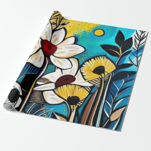 フローラ包装紙 ラッピングペーパー (アンロールド)