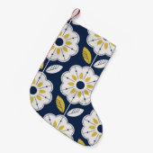 フローラ北欧スタイルシームレスパターン スモールクリスマスストッキング (正面 (吊り時))