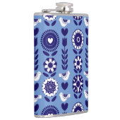 フローラ北欧フォークアートパターン フラスク (右)