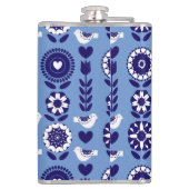 フローラ北欧フォークアートパターン フラスク (裏面)