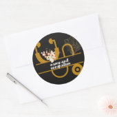 フローラ医ナース名と職業モダン ラウンドシール (封筒)