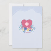 フローラ医師又はナース退職招待状 招待状 (裏面)