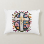 フローラ十字架 アクセントクッション (裏面)