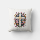 フローラ十字架 クッション (正面)