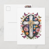 フローラ十字架 ポストカード (正面/裏面)