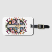 フローラ十字架 ラゲッジタグ (正面横)